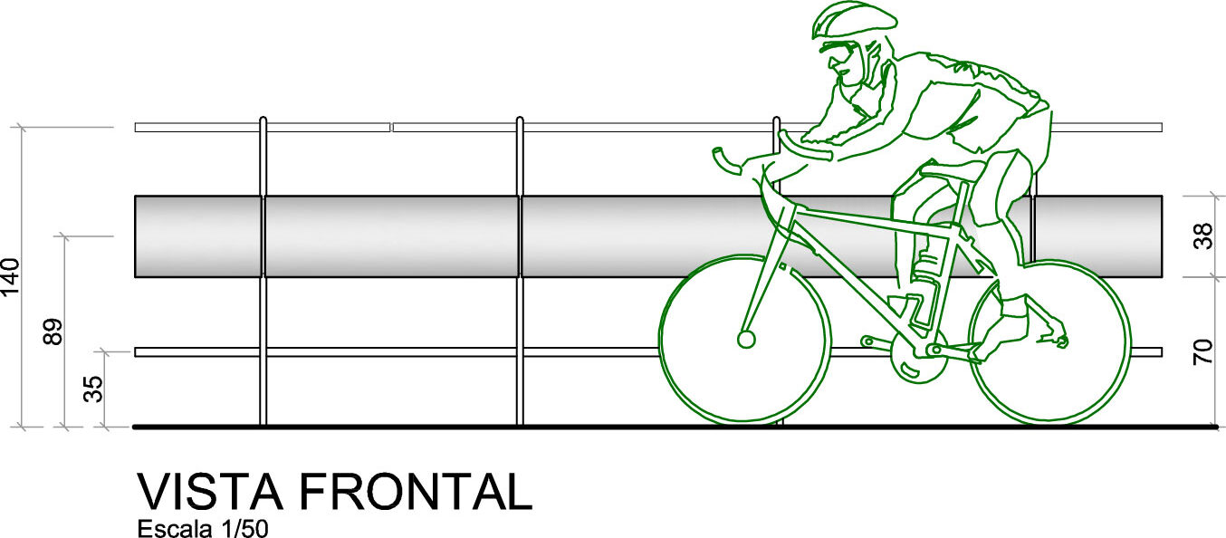 1° Lugar | Guarda-Corpo Ciclovia Porto Alegre